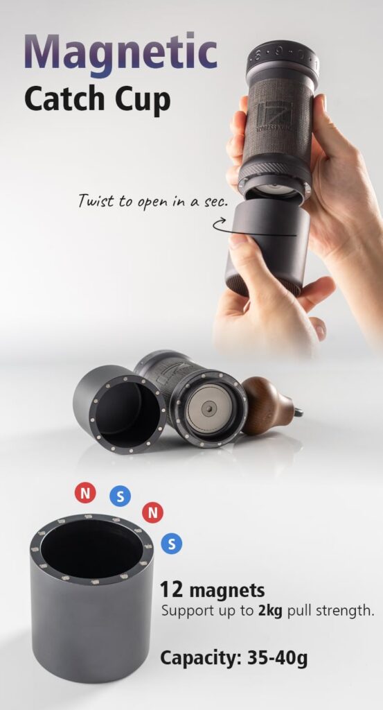 1Zpresso K-Ultra Manual Coffee Grinder Iron Gray with Assembly Consistency Grind Stainless Steel Conical Burr, Foldable Handle, Numerical External Adjustable Setting, All-Round Grinder 1Zpresso K-Ultra Manual Coffee Grinder Iron Gray with Assembly Consistency Grind Stainless Steel Conical Burr, Foldable Handle, Numerical External Adjustable Setting, All-Round Grinder