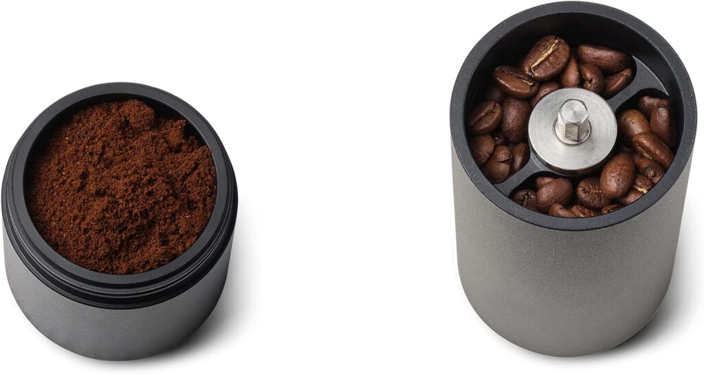 Barvivo Manual Coffee Grinder with 12 adjustable grind settings, 38mm Concial Burr Grinder with Fine Wooden Grip and durable Stainless Steel Blade, Coffee Bean Grinder, Portable Hand Coffee Bean Mill Barvivo Manual Coffee Grinder with 12 adjustable grind settings, 38mm Concial Burr Grinder with Fine Wooden Grip and durable Stainless Steel Blade, Coffee Bean Grinder, Portable Hand Coffee Bean Mill