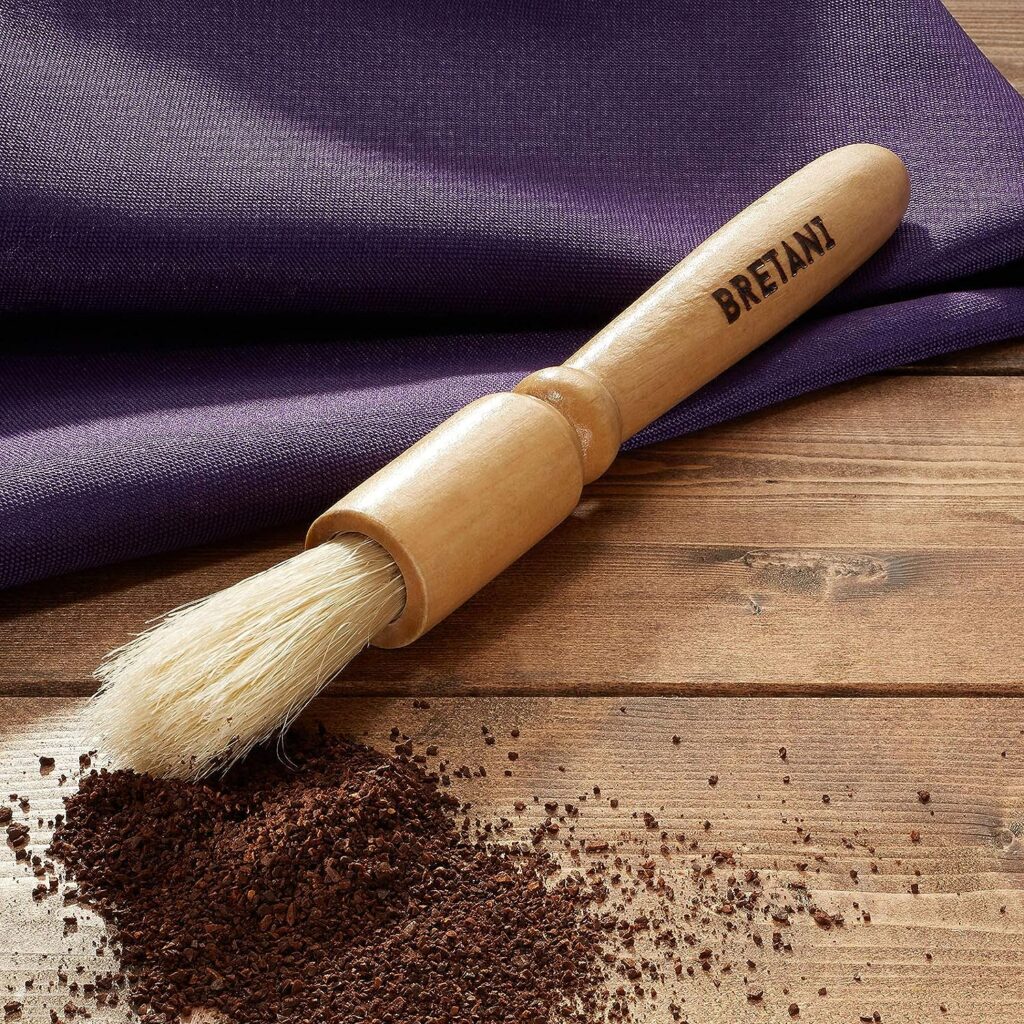 Bretani Coffee Grinder Cleaning Brush - Espresso Maker/Machine Cleaner Tool - Wood Handle, Natural Bristles Bretani Coffee Grinder Cleaning Brush - Espresso Maker/Machine Cleaner Tool - Wood Handle, Natural Bristles
