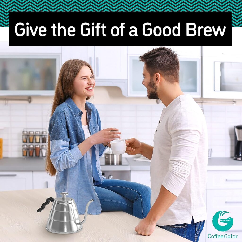 Coffee Gator Gooseneck Kettle Review Crank and Brew