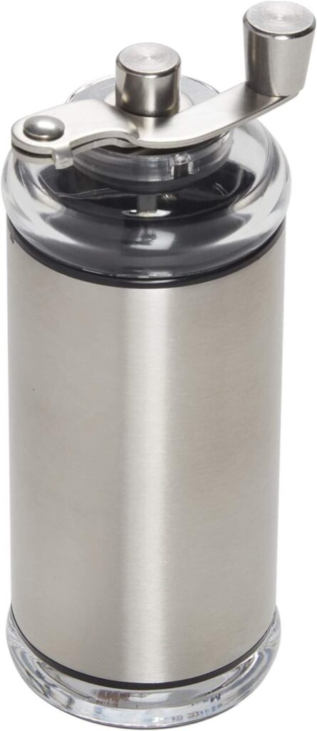 Copco Compact Manual Adjustable Coffee Grinder, 6.5-inches, Silver Copco Compact Manual Adjustable Coffee Grinder, 6.5-inches, Silver