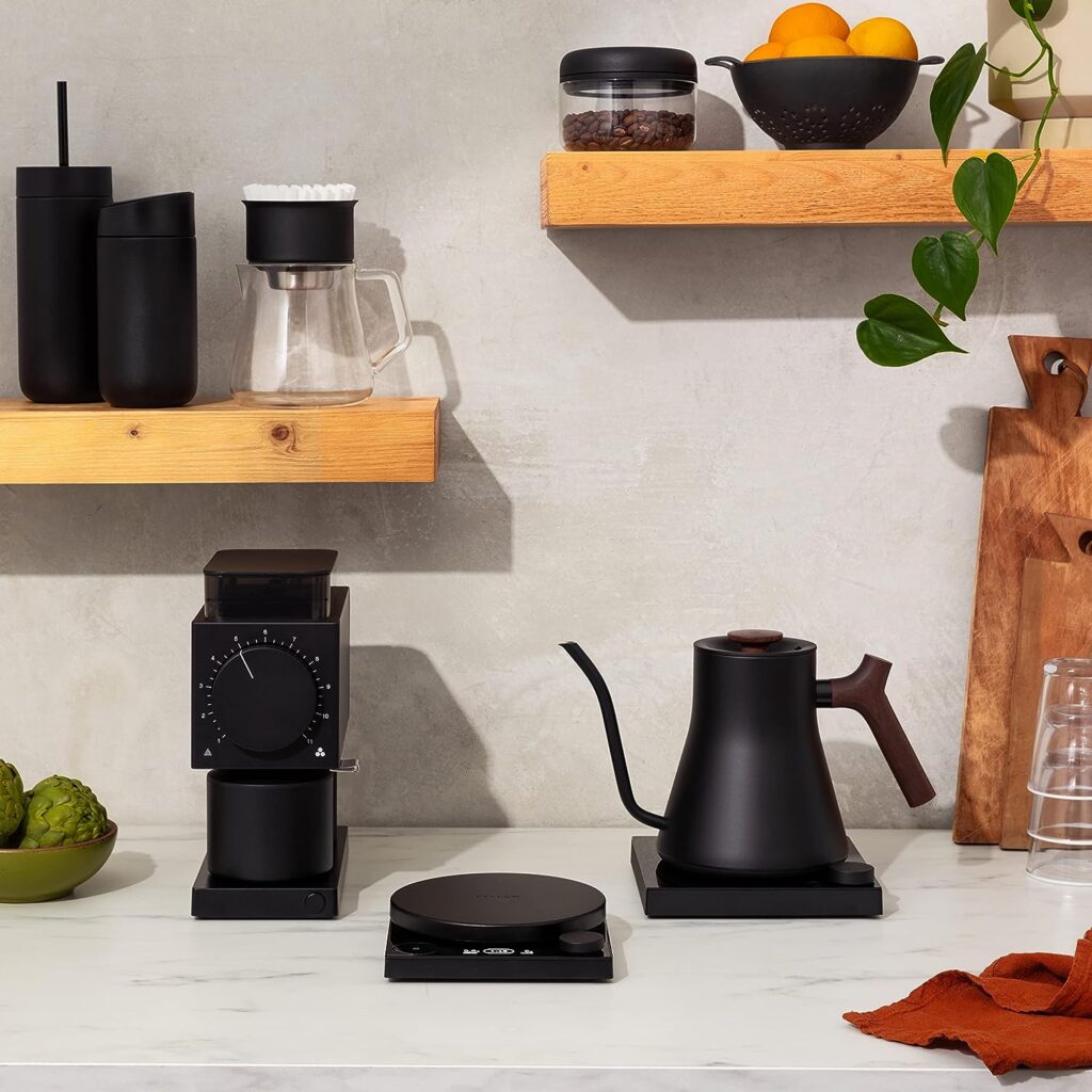 Fellow Tally Pro Studio Digital Coffee Scale - Precision Scale with Glass Top - Digital Kitchen Scale for Coffee Small Goods up to 5 lbs - Measures in g, oz, lbs, mm - Matte Black Fellow Tally Pro Studio Digital Coffee Scale - Precision Scale with Glass Top - Digital Kitchen Scale for Coffee Small Goods up to 5 lbs - Measures in g, oz, lbs, mm - Matte Black