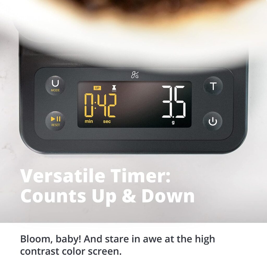 Greater Goods Digital Coffee Scale - for The Pour Over Maker | Brew Artisanal Java on a with Timer Great French Press and General Kitchen Use Designed in St. Louis Greater Goods Digital Coffee Scale - for The Pour Over Maker | Brew Artisanal Java on a with Timer Great French Press and General Kitchen Use Designed in St. Louis