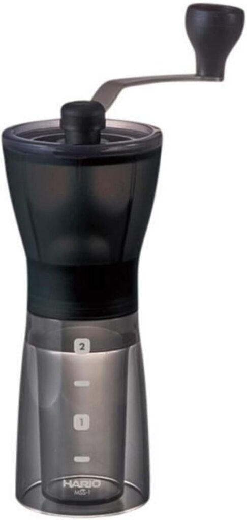 Hario Ceramic Coffee Mill - Mini-Slim Plus Manual Coffee Grinder 24g Coffee Capacity