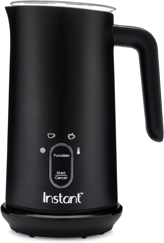 Instant Milk Frother, 4-in-1 Electric Milk Steamer, 10oz/295ml Automatic Hot and Cold Foam Maker and Milk Warmer for Latte, Cappuccinos, Macchiato, From the Makers of Instant Pot 500W, Black Instant Milk Frother, 4-in-1 Electric Milk Steamer, 10oz/295ml Automatic Hot and Cold Foam Maker and Milk Warmer for Latte, Cappuccinos, Macchiato, From the Makers of Instant Pot 500W, Black