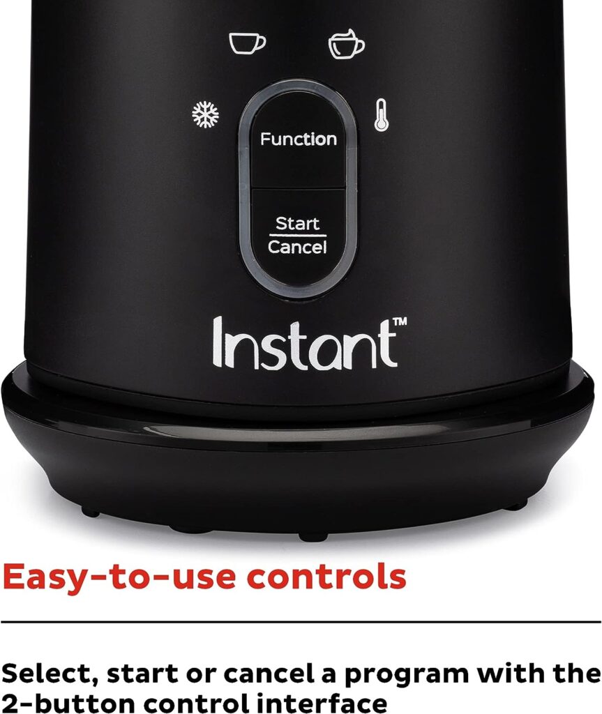 Instant Milk Frother, 4-in-1 Electric Milk Steamer, 10oz/295ml Automatic Hot and Cold Foam Maker and Milk Warmer for Latte, Cappuccinos, Macchiato, From the Makers of Instant Pot 500W, Black Instant Milk Frother, 4-in-1 Electric Milk Steamer, 10oz/295ml Automatic Hot and Cold Foam Maker and Milk Warmer for Latte, Cappuccinos, Macchiato, From the Makers of Instant Pot 500W, Black
