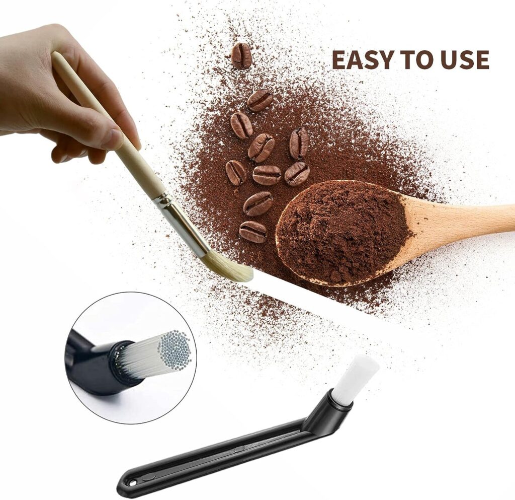 Luxmool 6 Pcs Coffee Brush Set, Professional Espresso Brush Kit, Well-Designed Coffee Grinder Brush, Heavy Wood Handle Natural Bristles Wood Dusting Coffee Machine Brush Luxmool 6 Pcs Coffee Brush Set, Professional Espresso Brush Kit, Well-Designed Coffee Grinder Brush, Heavy Wood Handle Natural Bristles Wood Dusting Coffee Machine Brush