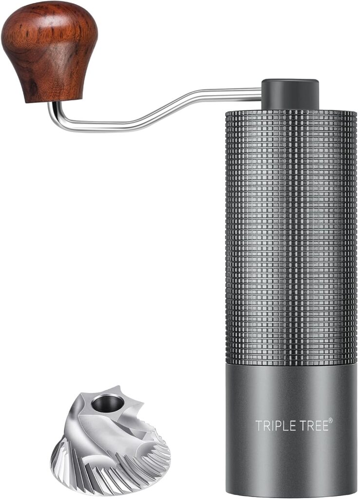 Manual Coffee Grinder with Adjustable Coarseness Settings, Capacity 30g with CNC Stainless Steel Conical Burr, Ideal Gift for Coffee Lover, Hand Grinder Gift of Office Home Traveling Camping Manual Coffee Grinder with Adjustable Coarseness Settings, Capacity 30g with CNC Stainless Steel Conical Burr, Ideal Gift for Coffee Lover, Hand Grinder Gift of Office Home Traveling Camping