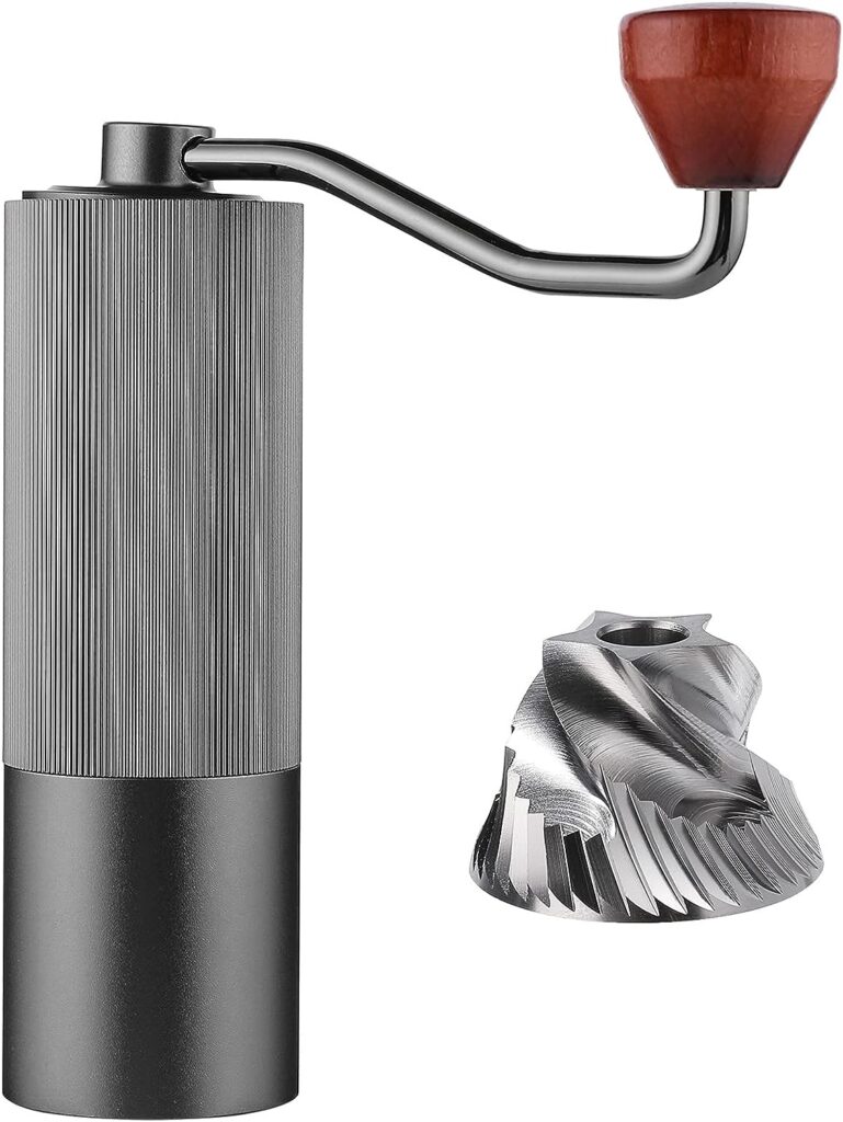 PARACITY Manual Coffee Grinder with 420 Stainless Steel Conical Burr, Hand Coffee Grinder with 12 Adjustable Settings, Portable Mill for Drip Coffee/Espresso/French Press, Gift for Men/Father/Husband PARACITY Manual Coffee Grinder with 420 Stainless Steel Conical Burr, Hand Coffee Grinder with 12 Adjustable Settings, Portable Mill for Drip Coffee/Espresso/French Press, Gift for Men/Father/Husband