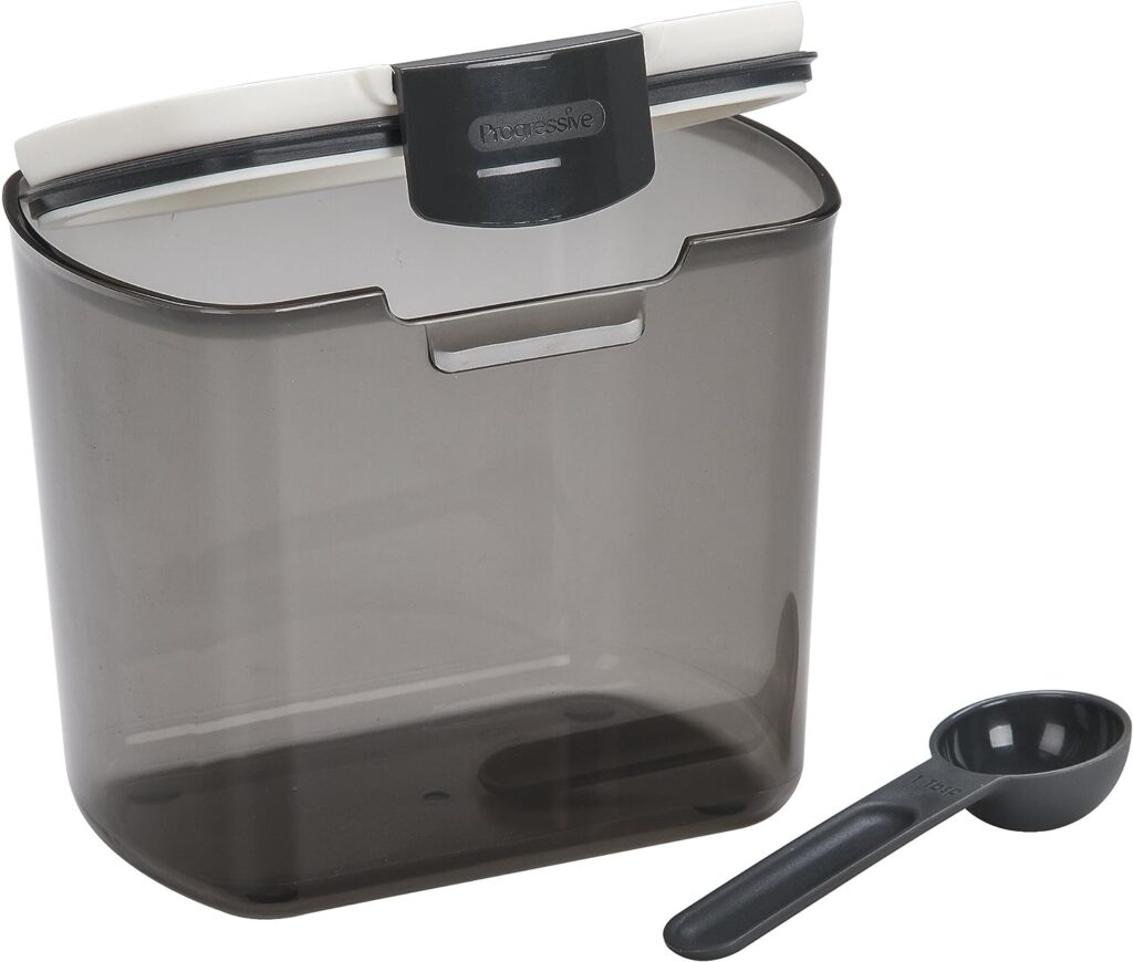 Progressive International PKS-600 1.5-Quart Plastic Coffee ProKeeper Storage Container with Scoop, Tinted