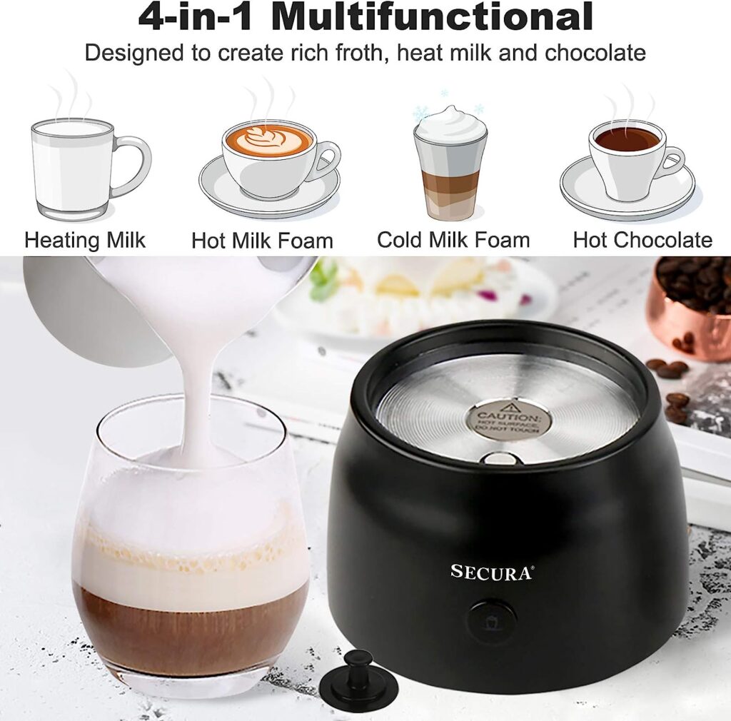 Secura Detachable Milk Frother Review Crank and Brew