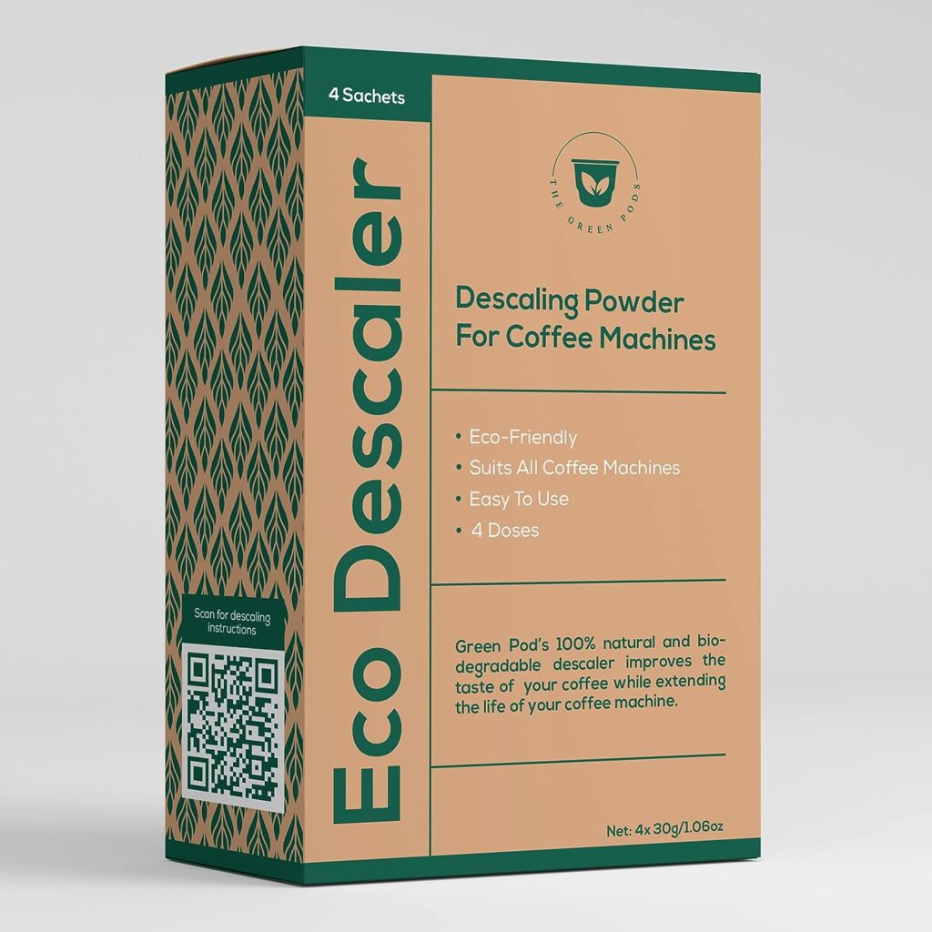 The Green Pods Eco Descaler - Coffee Machine Descaling Powder The Green Pods Eco Descaler - Coffee Machine Descaling Powder