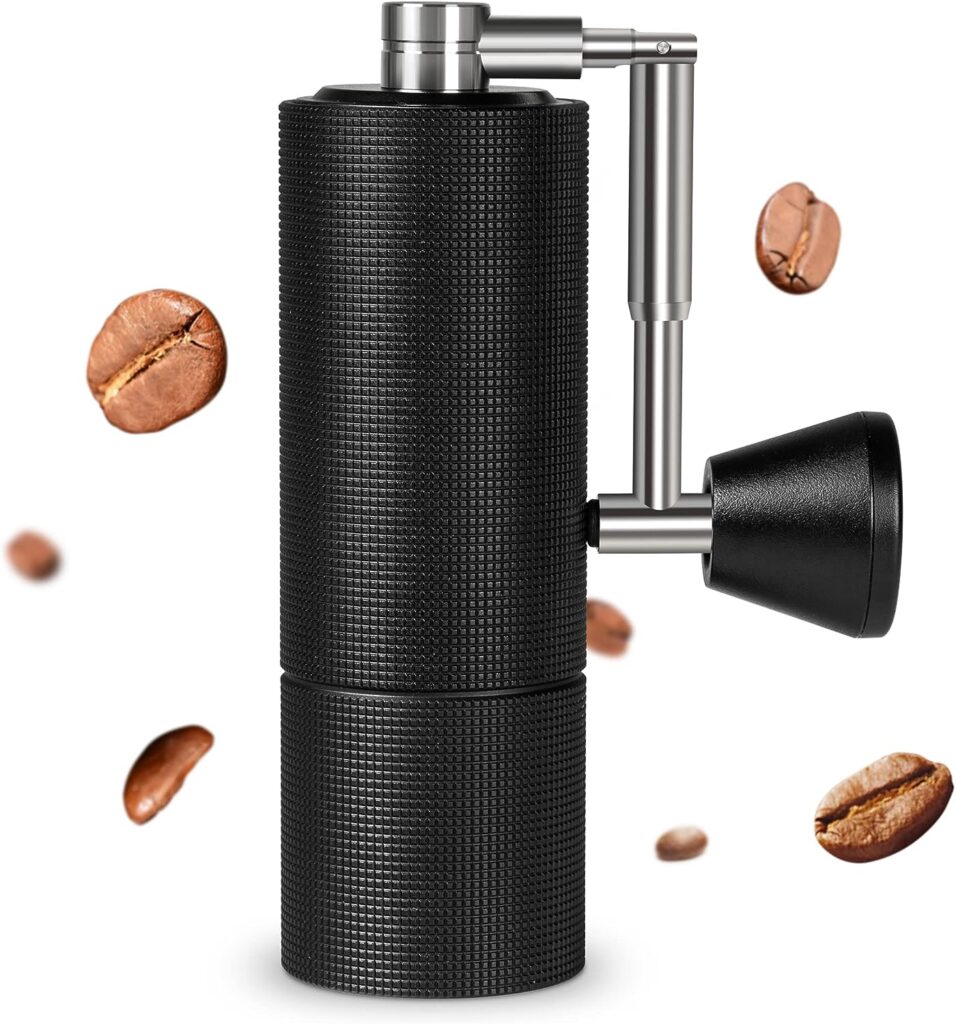 TIMEMORE Chestnut C3 PRO Manual Coffee Grinder, Stainless Steel Conical Burr Coffee Grinder, Hand Coffee Grinder with Foldable Handle and Adjustable Setting, for Espresso to French Press - Black TIMEMORE Chestnut C3 PRO Manual Coffee Grinder, Stainless Steel Conical Burr Coffee Grinder, Hand Coffee Grinder with Foldable Handle and Adjustable Setting, for Espresso to French Press - Black