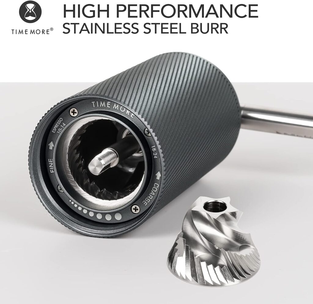 TIMEMORE New -Chestnut C2 Fold Manual Coffee Grinder with Foldable Handle, Adjustable Stainless Steel Conical Burr Coffee Grinder, Hand Coffee Grinder for Pour Over Coffee, French Press, Dark Gray TIMEMORE New -Chestnut C2 Fold Manual Coffee Grinder with Foldable Handle, Adjustable Stainless Steel Conical Burr Coffee Grinder, Hand Coffee Grinder for Pour Over Coffee, French Press, Dark Gray