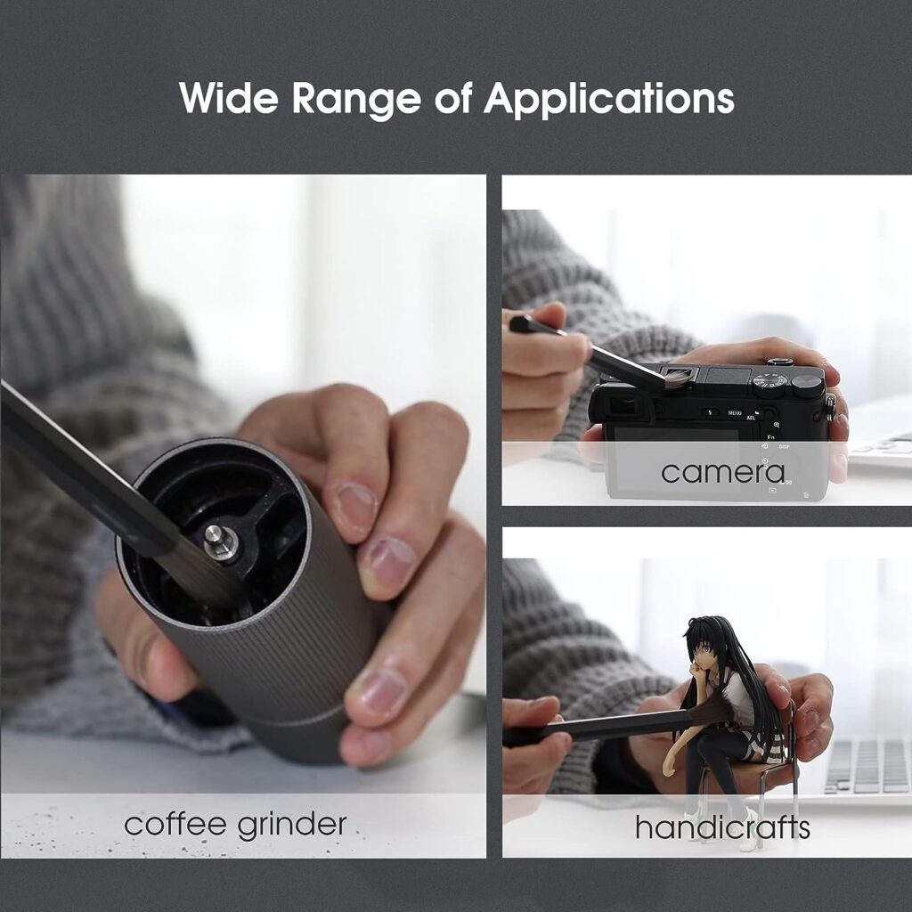 VSGO Magnetic Handle Coffee Grinder Brush Coffee Bristles Brush with Storage Case Professional Espresso Brush Compatible for Philips Breville DeLonghi Coffee Machine Barista Home Kitchen VSGO Magnetic Handle Coffee Grinder Brush Coffee Bristles Brush with Storage Case Professional Espresso Brush Compatible for Philips Breville DeLonghi Coffee Machine Barista Home Kitchen