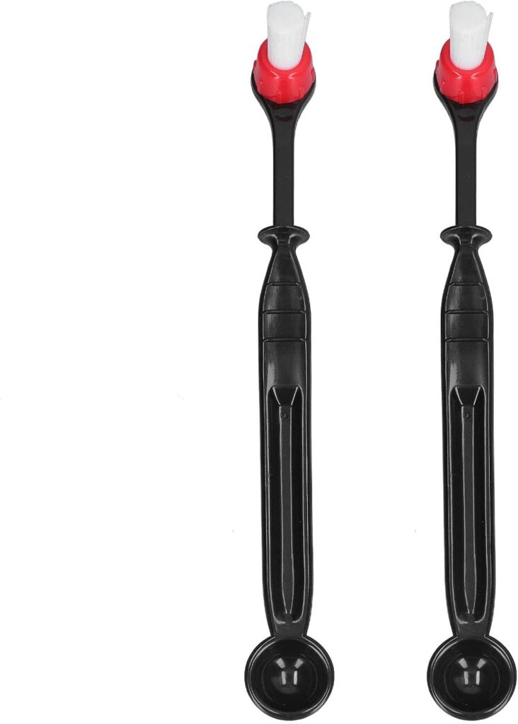 VTOSEN Efficient 2Pcs Coffee Machine Cleaning Brush Set - Essential Nylon Tools for Grinder Milk Frothers - Keep Your Coffee Equipment Spotless VTOSEN Efficient 2Pcs Coffee Machine Cleaning Brush Set - Essential Nylon Tools for Grinder Milk Frothers - Keep Your Coffee Equipment Spotless
