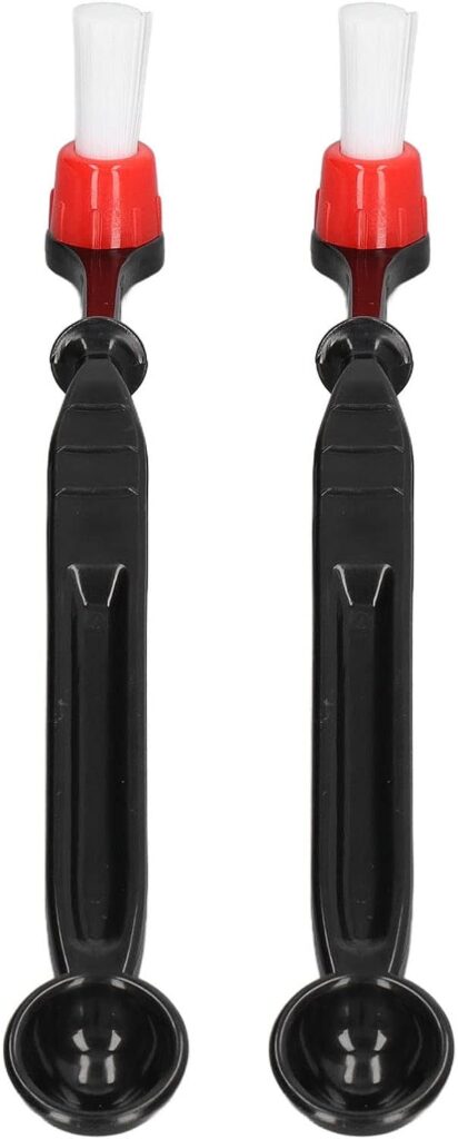 VTOSEN Efficient 2Pcs Coffee Machine Cleaning Brush Set - Essential Nylon Tools for Grinder Milk Frothers - Keep Your Coffee Equipment Spotless VTOSEN Efficient 2Pcs Coffee Machine Cleaning Brush Set - Essential Nylon Tools for Grinder Milk Frothers - Keep Your Coffee Equipment Spotless