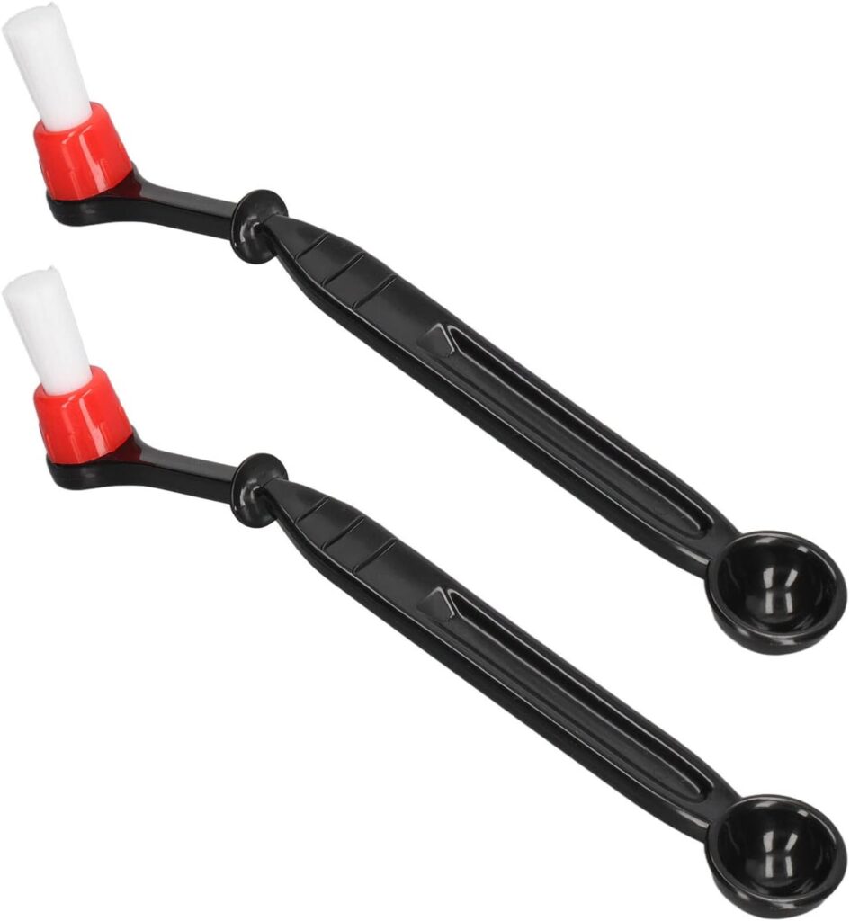 VTOSEN Efficient 2Pcs Coffee Machine Cleaning Brush Set - Essential Nylon Tools for Grinder Milk Frothers - Keep Your Coffee Equipment Spotless VTOSEN Efficient 2Pcs Coffee Machine Cleaning Brush Set - Essential Nylon Tools for Grinder Milk Frothers - Keep Your Coffee Equipment Spotless