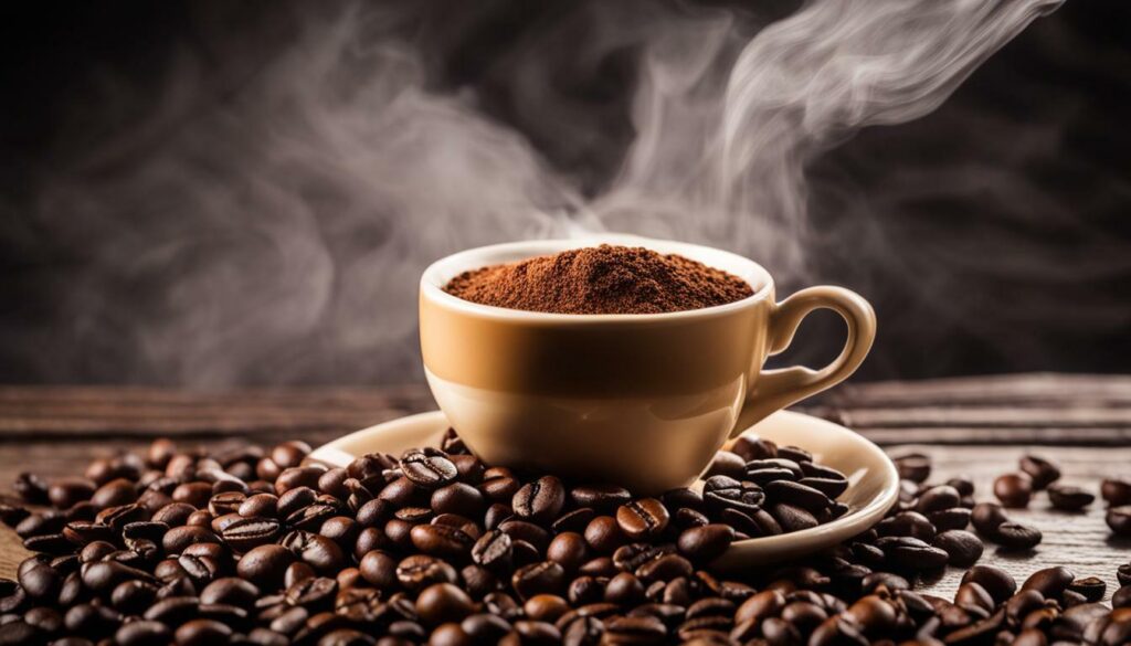 Water and Coffee Beans