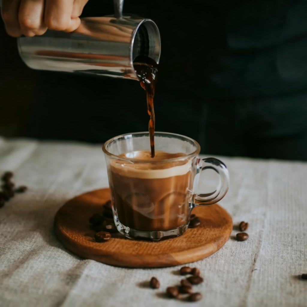 drinking coffee while relaxing