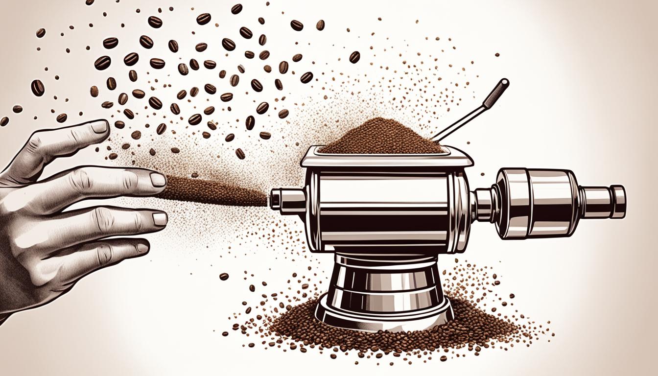 Minimize static in manual coffee grinders
