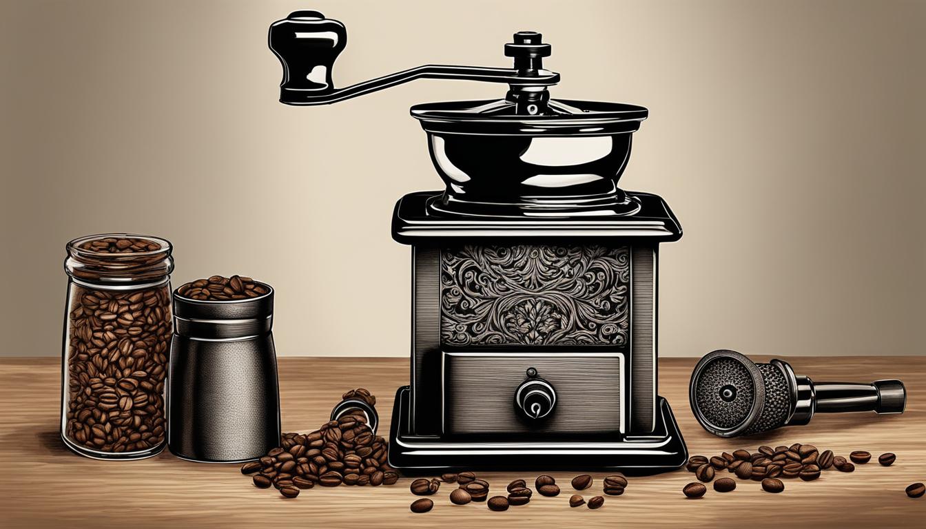 Manual ceramic burr coffee grinder