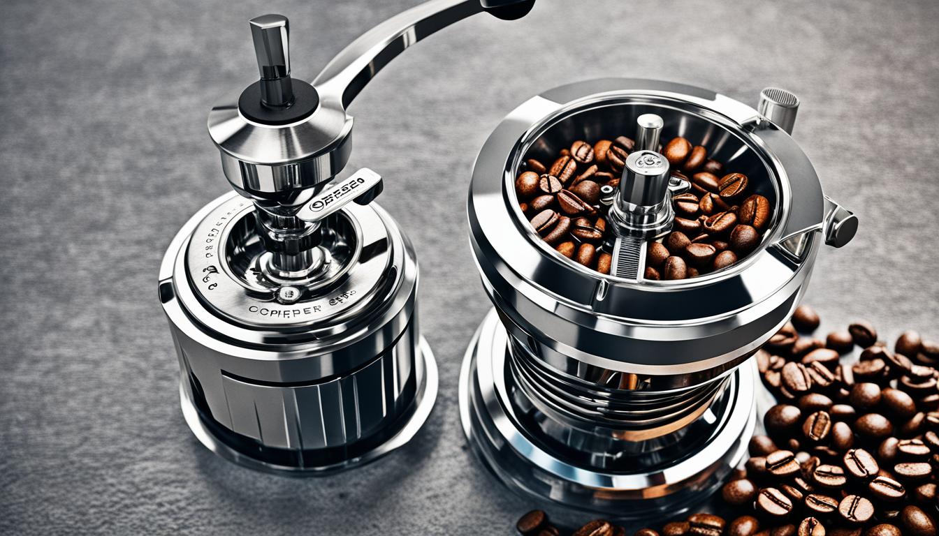 Can the Orphan Espresso Apex Manual Grinder be adjusted for different